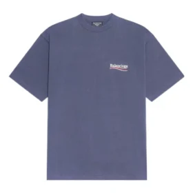 Political Campaign T-Shirt Medium Fit “Dark Grey White” 620967TKVJ11366