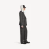 Women’s fitted tailored pants in dark navy