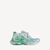 Men’s runner sneaker in grey/green/blue